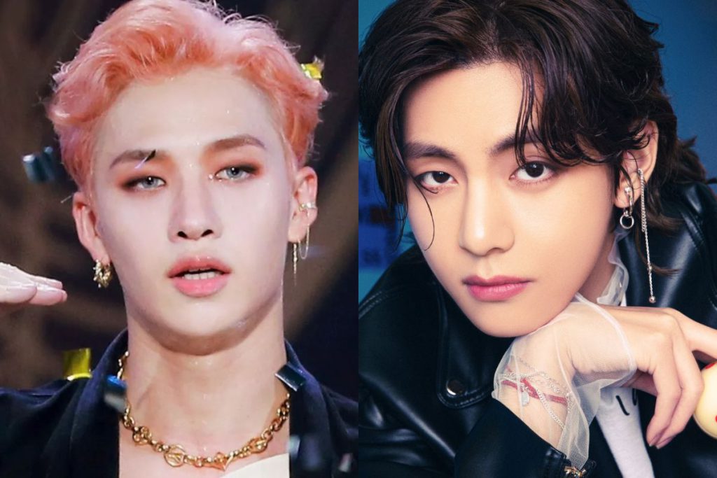 همکاری گروه کیپاپ با رایان رینولدز 2024 2 Bang Chan de Stray Kids y Taehyung de BTS lucen crop tops rompiendo estereotipos de genero