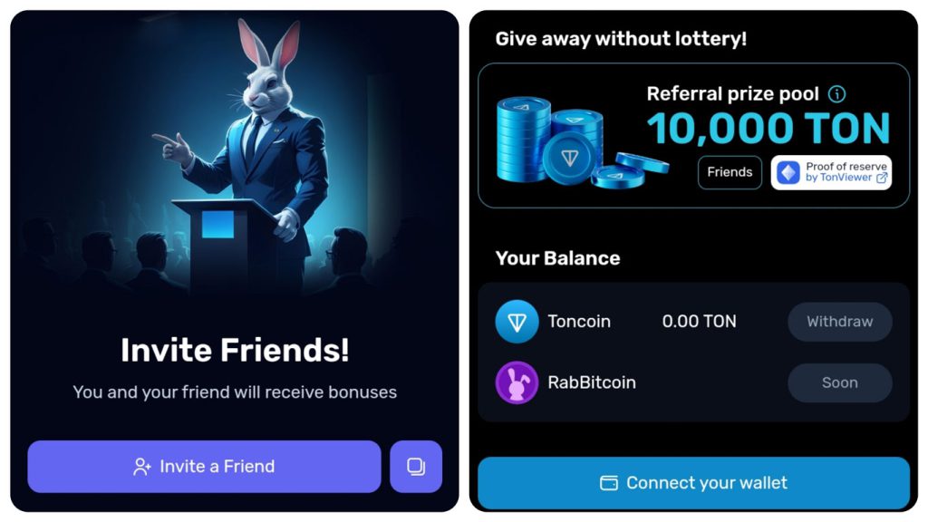 وصل کردن کیف پول به راکی رابیت