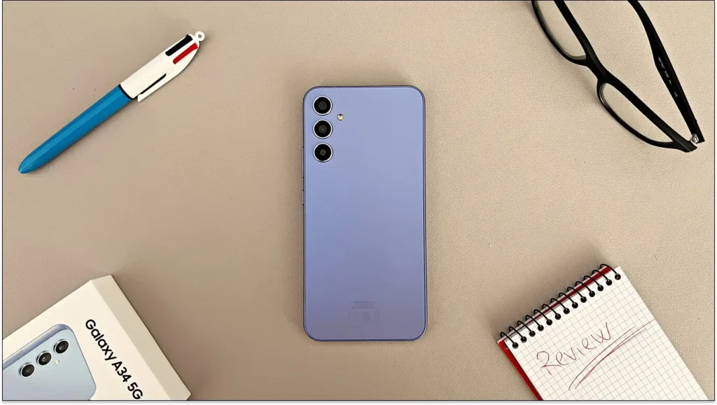 نقد و بررسی کامل گلکسی A34 سامسونگ : طراحی، عملکرد و دوربینها + راهنمای خرید 3 Samsung Galaxy A34 abazi.ir 03