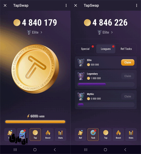 بازی و کسب درآمد : برترین بازیهای کریپتویی تلگرامی که نباید از دست داد! 7 تپسواپ (TAPS)