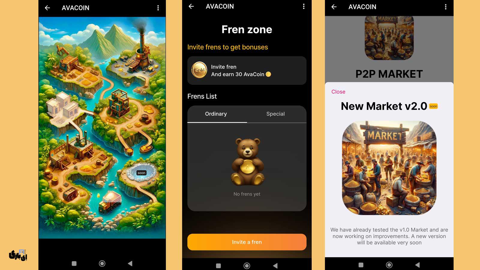 شمارش معکوس برای لیست شدن بازی تلگرامی آواکوین (Avacoin) شروع شد! 11 هدف نهایی و لیست شدن بازی تلگرامی آواکوین(Avacoin)