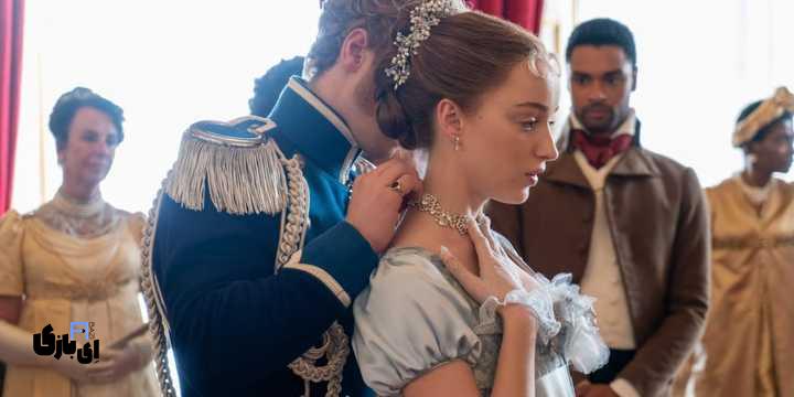 سن شخصیت های سریال بریجرتون. حدس شما چیست؟ 8 prince friedrich gifting daphne bridgerton a necklace in bridgerton 1