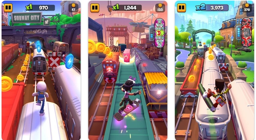 در Subway Surfers City یک سکه جمع کن حرفه ای شو+تاریخچه بازی 4 subway surfers city screenshot orig 1