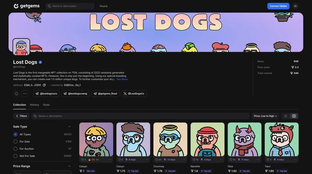 ایردراپ Lost Dogs فرصتی برای کسب $NOT و $WOOF+نحوه شروع بازی 1 Lost Dogs:فرصتی برای کسب $NOT و $WOOF+نحوه شروع بازی
