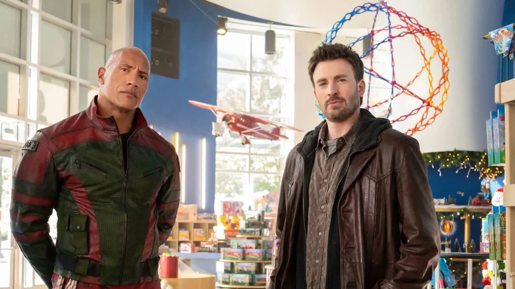 بهترین فیلم های اکشن در حال پخش، مهر 2024 14 2023 12 red one movie 2024 dwayne johnson and chris evans behind the scene 66cc7d112b5676090d02d888