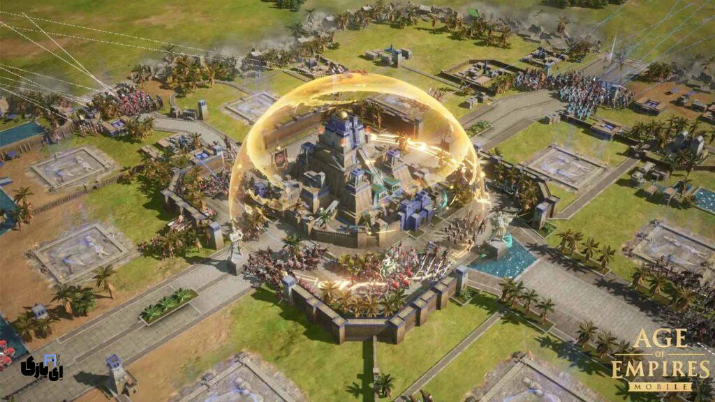 اینترو داریوش بزرگ در بازی Age of Empires Mobile آپدیت جدید 1403 3 گیم پلی بازی Age of Empires Mobile