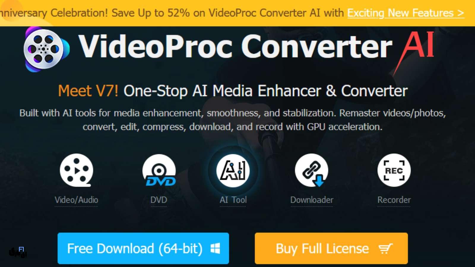حذف نویز ویدیو با VideoProc: تحولی در ویرایش ویدیو با هوش مصنوعی! 1 حذف نویز ویدیو با VideoProc