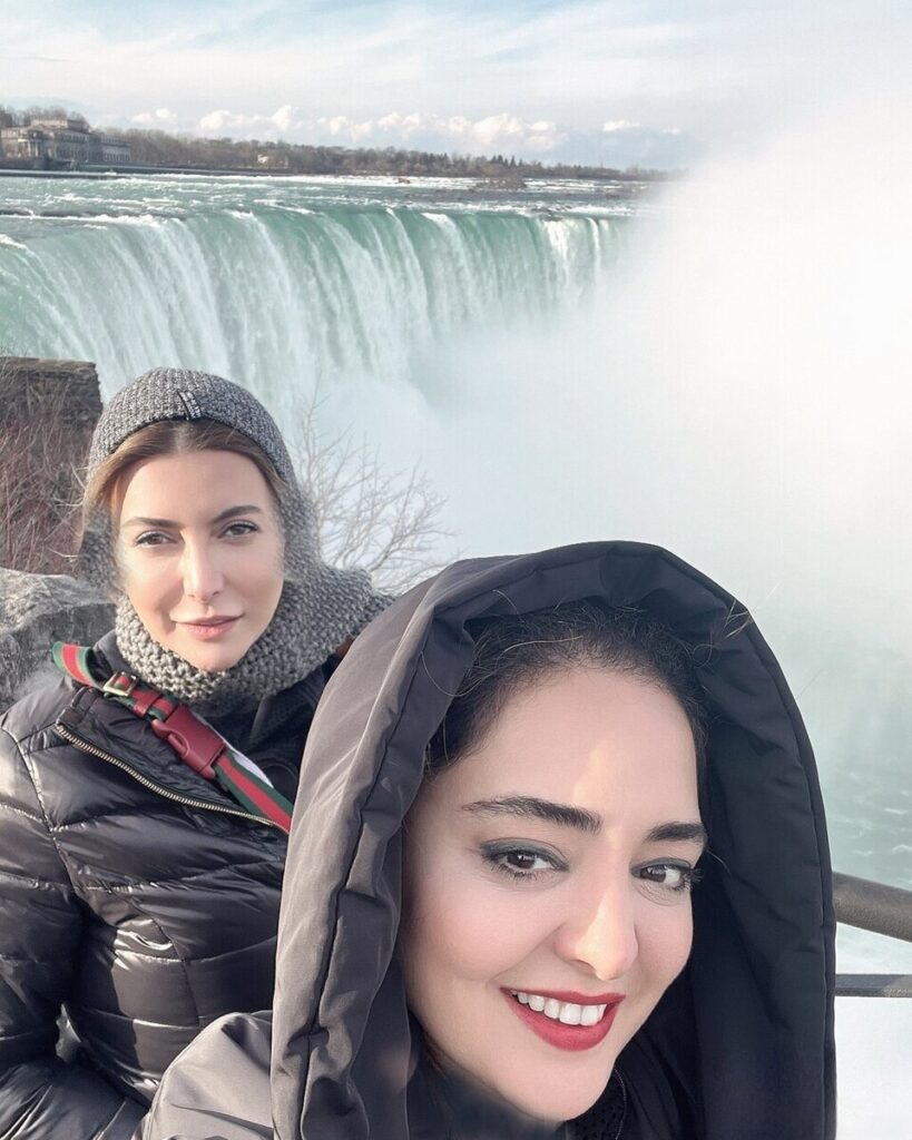 از جنگلهای استانبول تا آبشار نیاگارا؛ لحظاتی دلنشین از گشتوگذار نرگس محمدی و فریبا نادری + عکس 3 1734372934618
