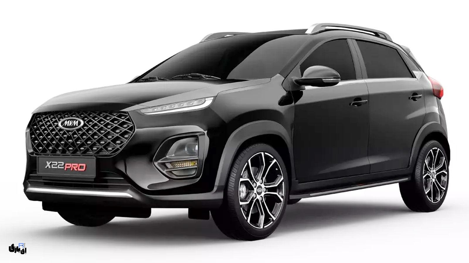 راهنمای خرید ماشین شاسی بلند تا 800 میلیون تومان در بازار ایران! 9 1. ام وی ام X22 پرو (MVM X22 Pro)