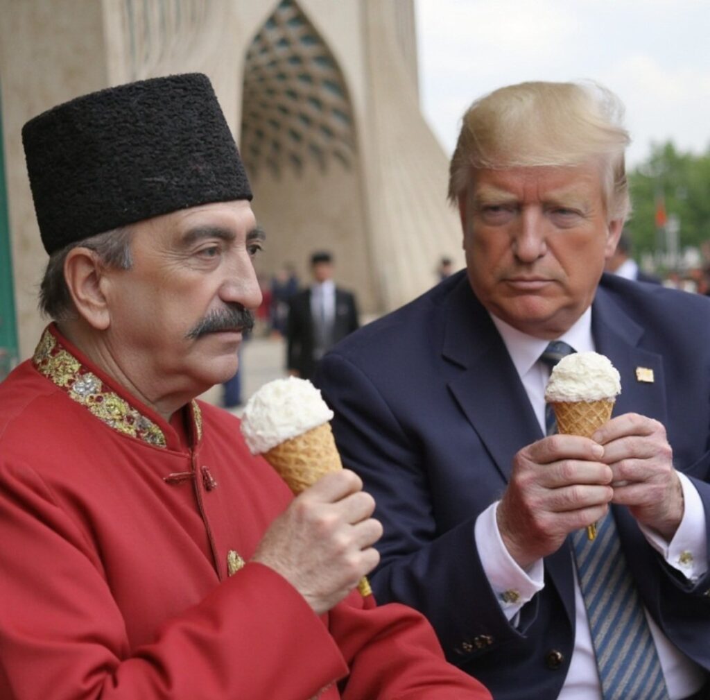 عکس دو نفره ناصرالدین شاه و ترامپ در میدان آزادی! 3 1938281 324