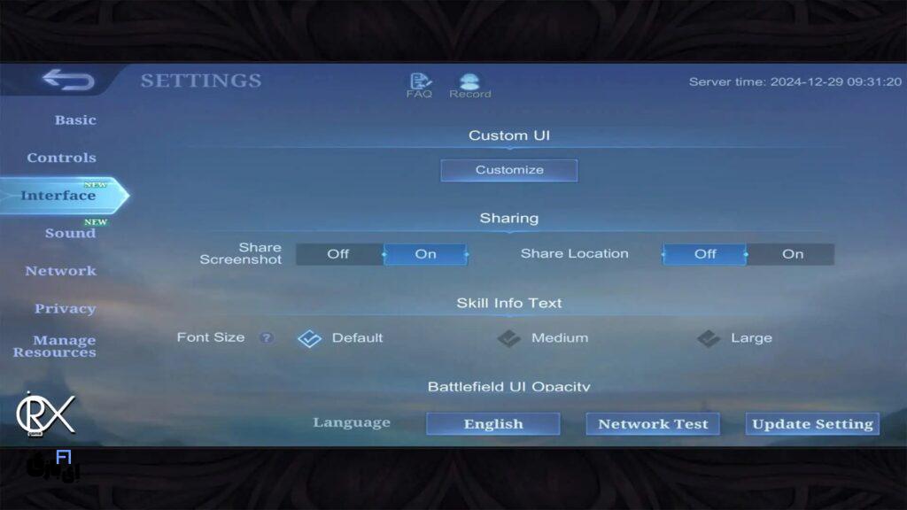 بهترین تنظیمات موبایل لجندز برای تبدیل شدن به یک گیمر حرفهای 10 نمایش سفارشیسازی رابط کاربری در بازی موبایل لجندز.