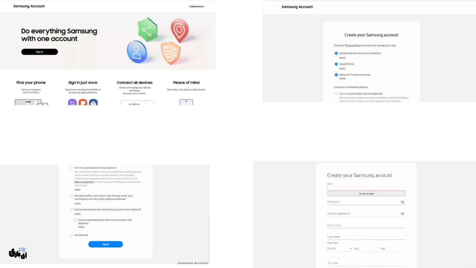آموزش تصویری ساخت اکانت سامسونگ در 2 روش ساده 7 ساخت اکانت سامسونگ
