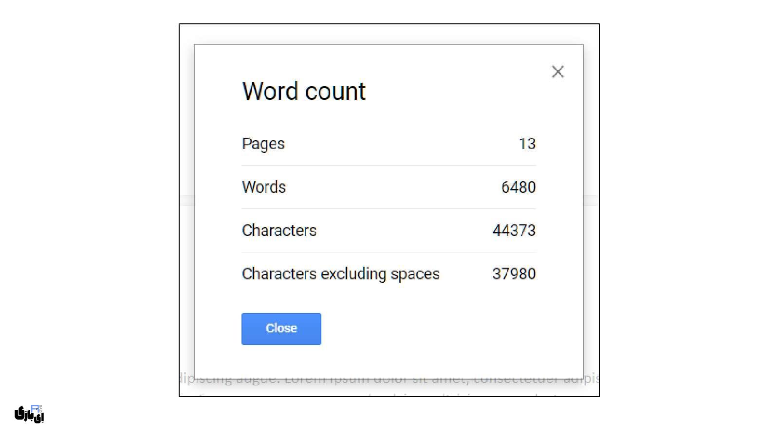 آموزش گوگل داک (Google Docs) | از مبتدی تا حرفهای! 18 مشاهده تعداد کلمه و صفحه در گوگل داک