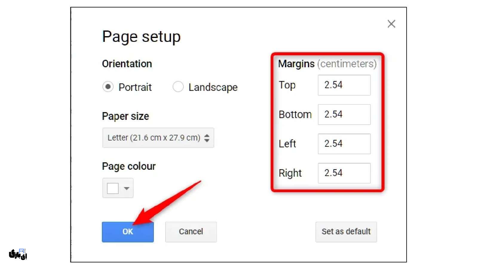 آموزش گوگل داک (Google Docs) | از مبتدی تا حرفهای! 25 کنترل حاشیه صفحه در Google Docs