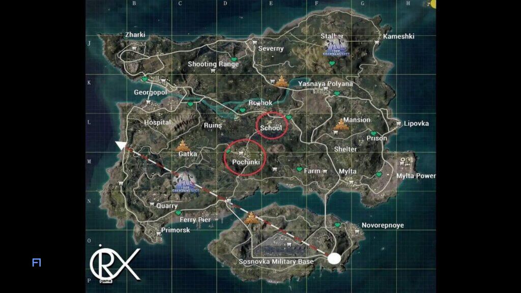 شناخت Loot Spawning" بهترین مناطق برای لوت در پابجی موبایل" 2 مناطق معروف برای لوت