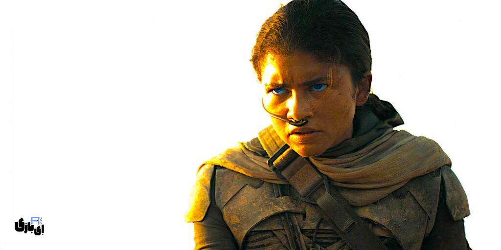 دنی ویلنوو دست به قمار زد؛ چرا فیلمبرداری فیلم تلماسه ۳ ناگهان جلو افتاد؟ 3 zendaya gazes forward with steely resolve in a scene from dune part 2