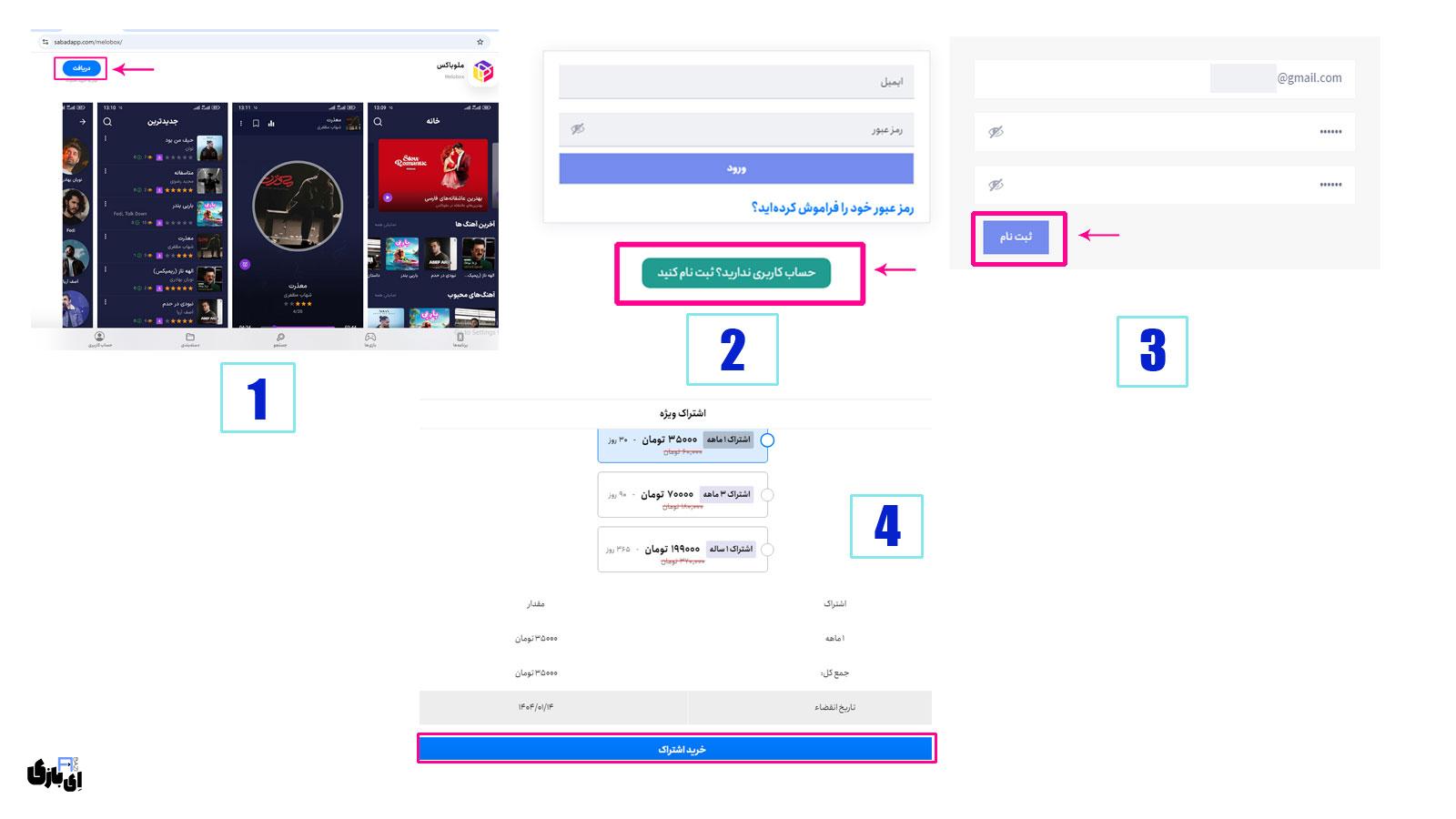 ملوباکس(melobox): بزرگترین مرجع موسیقی ایران با کیفیت بالا! 1 مراحل دریافت اشتراک ملوباکس: دسترسی آسان به دنیای موسیقی