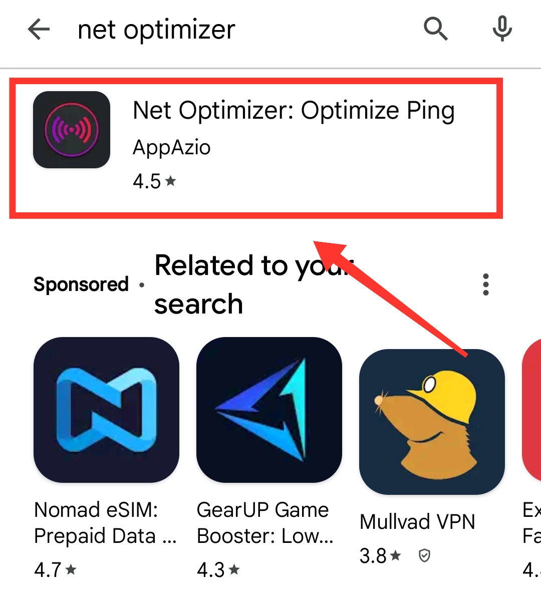 تصویر net optimizer در گوگل پلی