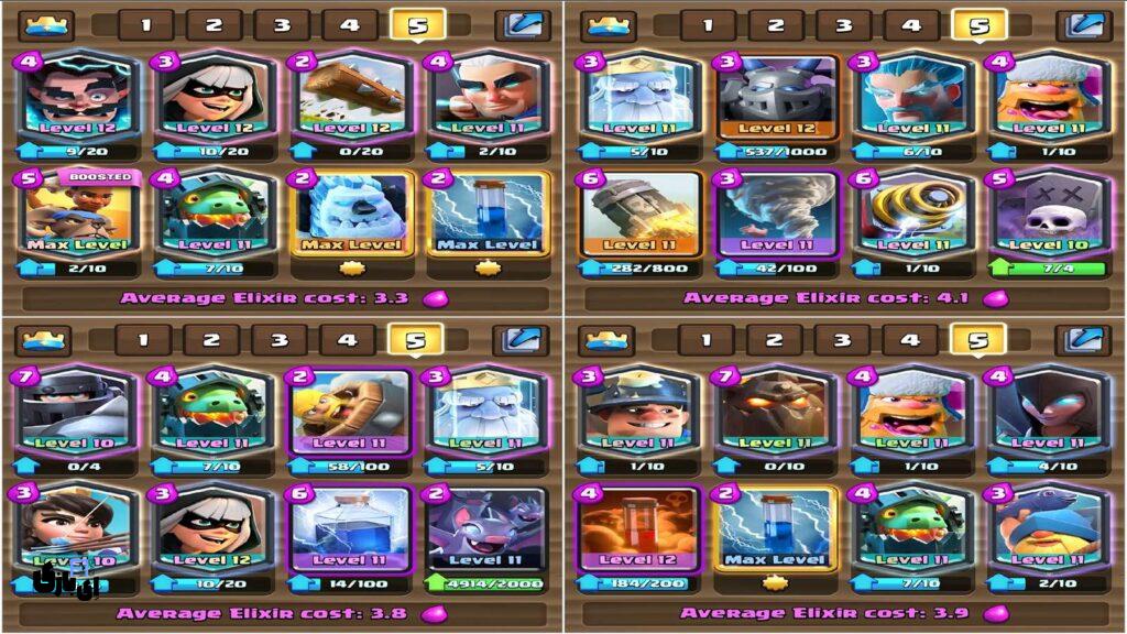 بهترین دک ها برای کلش رویال: راهنمای جامع برای ساخت بهترین دک های Clash Royale 2 بهترین دک Clash Royale