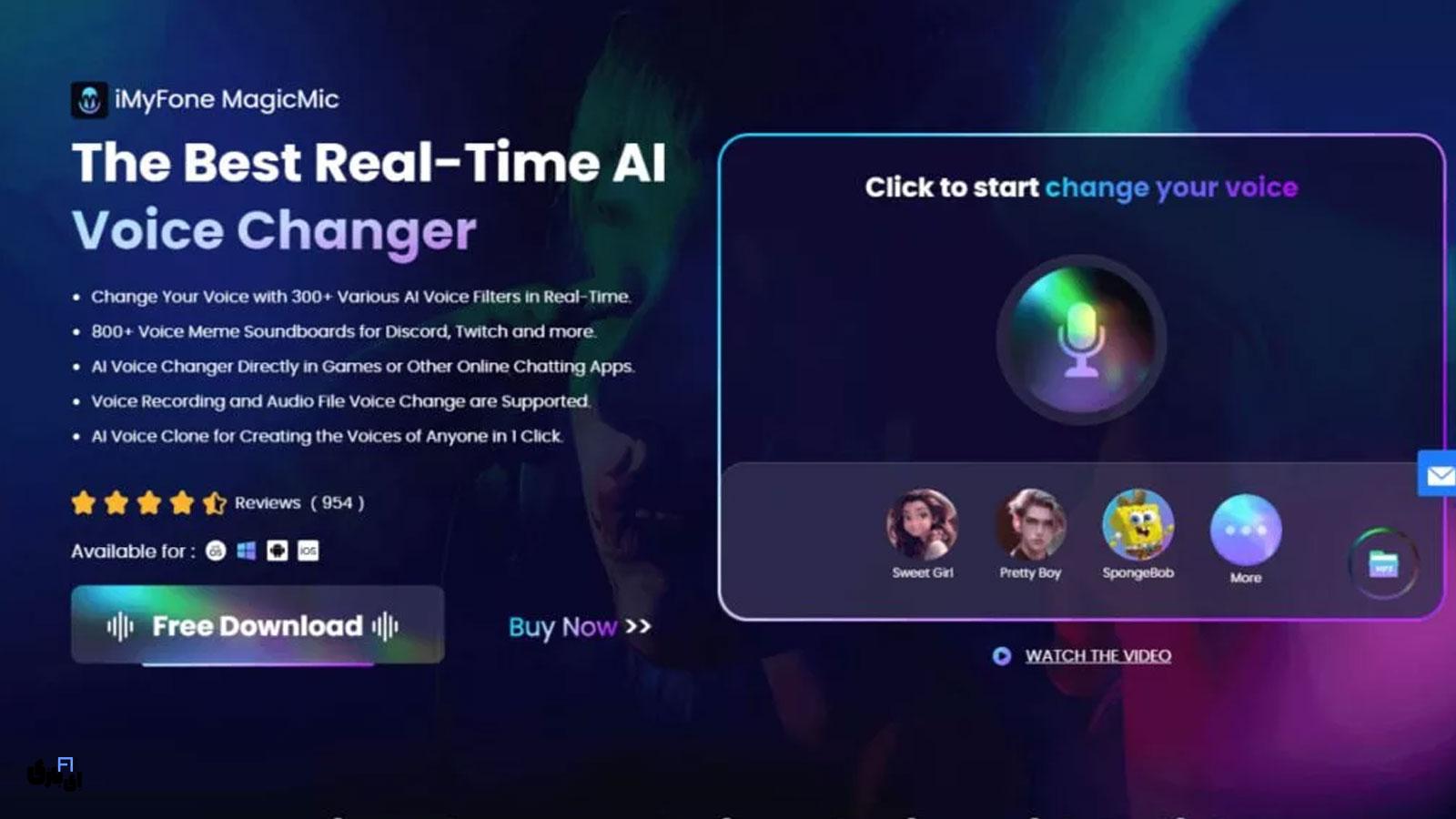 تغییر صدای خواننده با هوش مصنوعی در موبایل | معرفی ۳ اپلیکیشن کاربردی 5 iMyFone MagicMic | تغییر سریع صدای خواننده با گوشی