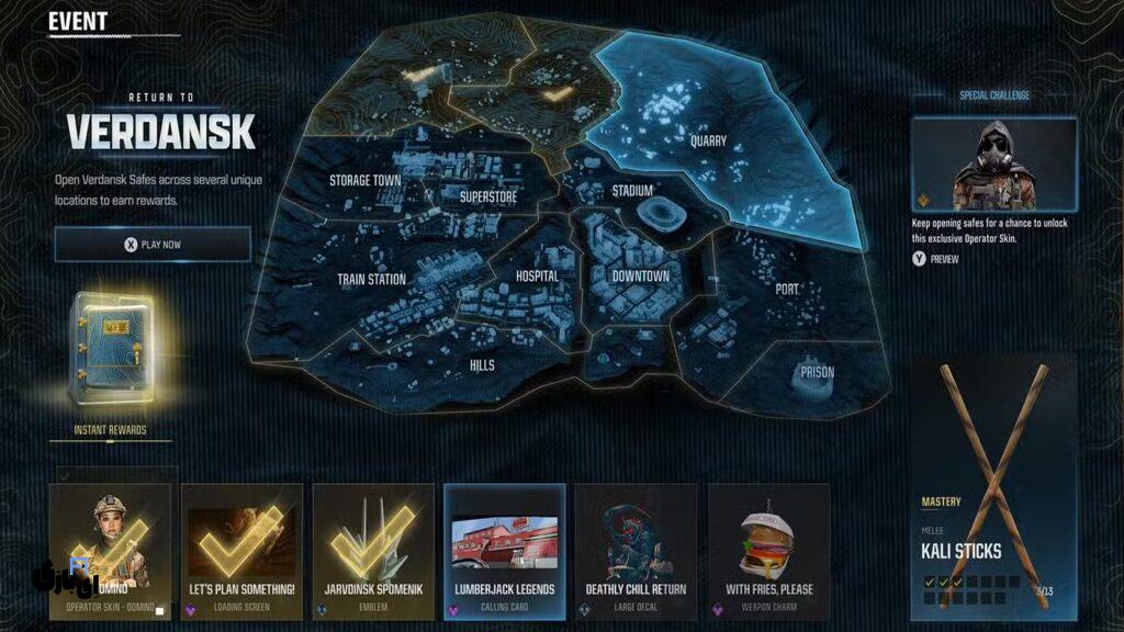 Call of Duty: Warzone – تمام جوایز رویداد بازگشت به Verdansk 1 همه جوایز Verdansk