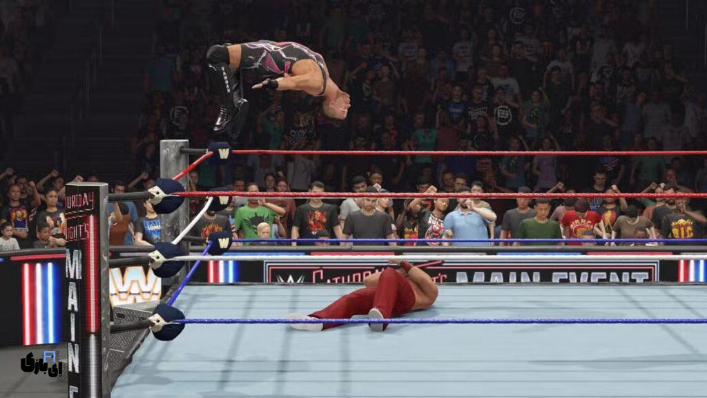 آموزش نحوه استفاده از حرکات Springboard و Dive در WWE 2K25