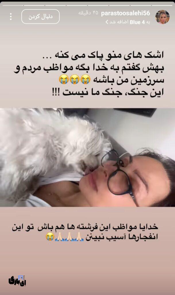تصویر استوری پرستو صالحی