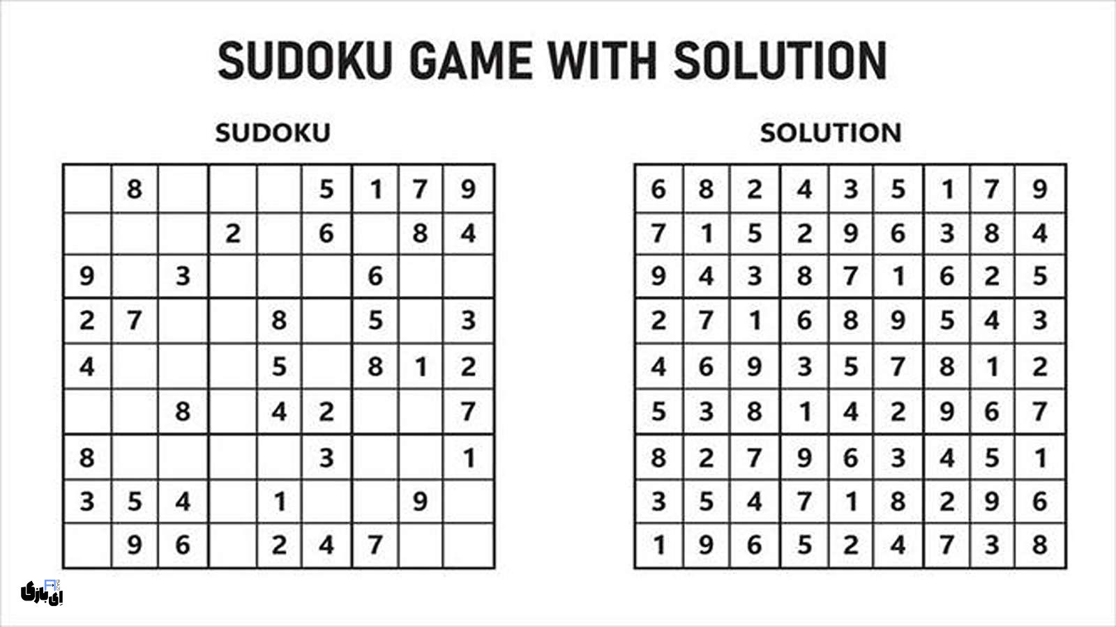جدول سودوکو کلاس اول و پیش دبستانی - سودوکو خیبر 6 جدول سودوکو کلاس اول: یه بازی جذاب برای بچهها