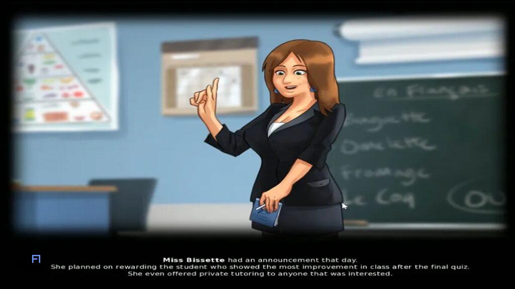 راهنمای کامل روز اول در مدرسه – سامرتایم (Summertime Saga) 17 کلاس زبان فرانسوی (French Class) سامرتایم ساگا (Summertime Saga)