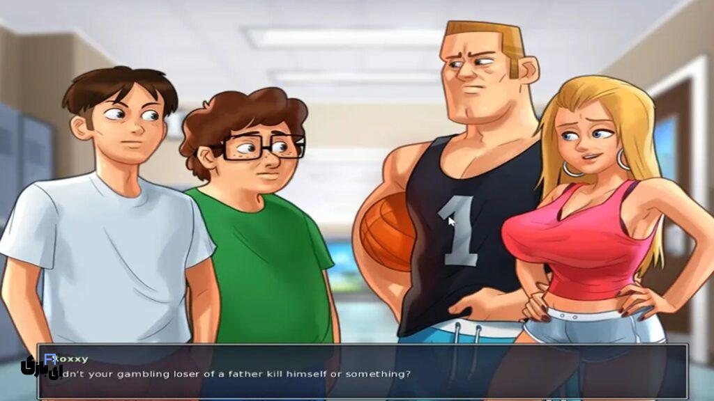 راهنمای کامل روز اول در مدرسه – سامرتایم (Summertime Saga) 11 ورود به مدرسه (Arriving at School) سامرتایم ساگا (Summertime Saga)