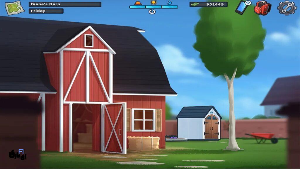 معرفی کامل مکان ها در بازی سامرتایم ساگا (Summertime Saga) 55 انبار دایان (Diane’s Barn) بازی سامرتایم ساگا
