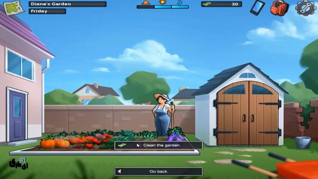 بهترین روشهای کسب درآمد در بازی سامرتایم Summertime Saga 9 باغبانی برای دایان (Diane's Garden) در سامرتایم ساگا