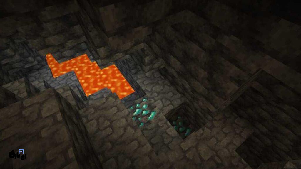 رازهای پیدا کردن دایمند در ماینکرفت با ۱۶ تکنیک حرفهای و ساده 19 پیدا کردن دایمند در ماینکرفت با حفاری در لایه مناسب