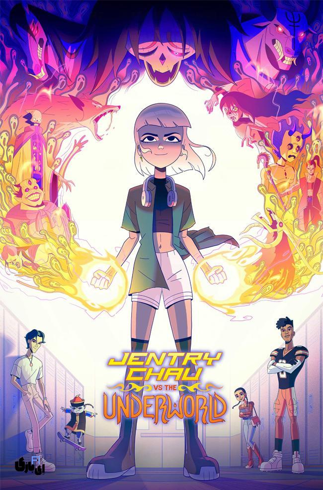 هیجان نبرد؛ انیمیشن های شبیه به K-Pop Demon Hunters 9 Jentry Chau vs the Underworld 2024 Poster