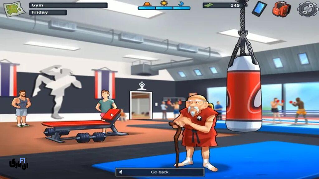 معرفی کامل مکان ها در بازی سامرتایم ساگا (Summertime Saga) 41 باشگاه بدنسازی (Gym) بازی سامرتایم ساگا