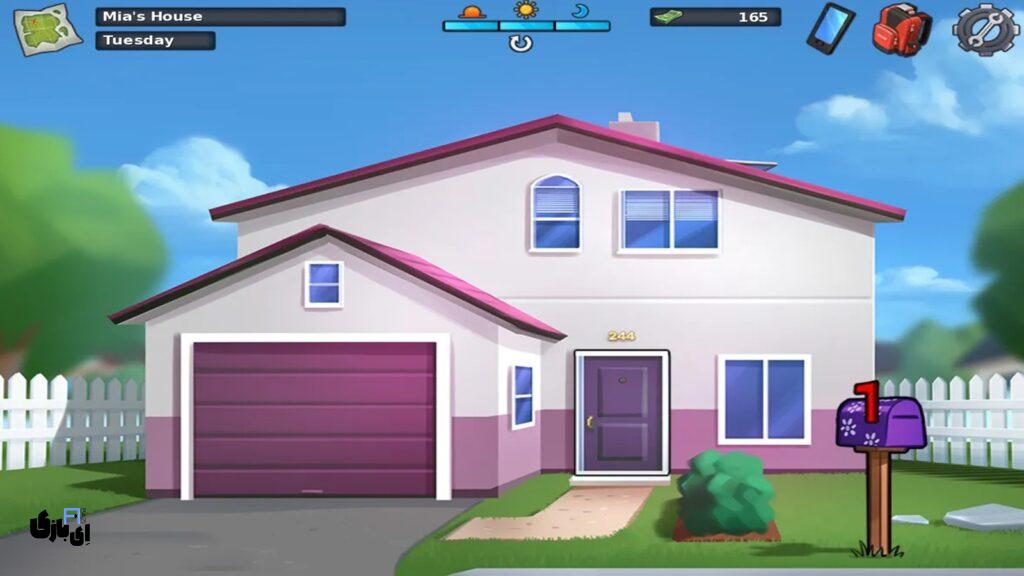 معرفی کامل مکان ها در بازی سامرتایم ساگا (Summertime Saga) 37 خانهی میا (Mia's House) بازی سامرتایم ساگا