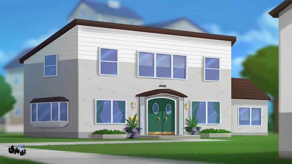 معرفی کامل مکان ها در بازی سامرتایم ساگا (Summertime Saga) 64 Mrs. Smiths House Front Yard 1