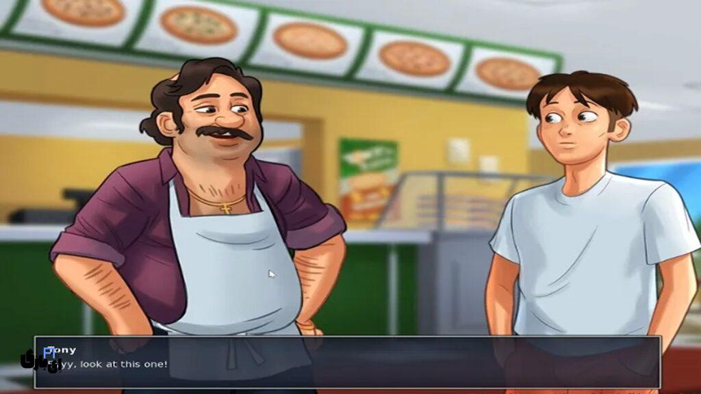 بهترین روشهای کسب درآمد در بازی سامرتایم Summertime Saga 11 پیتزا فروشی در سامرتایم ساگا