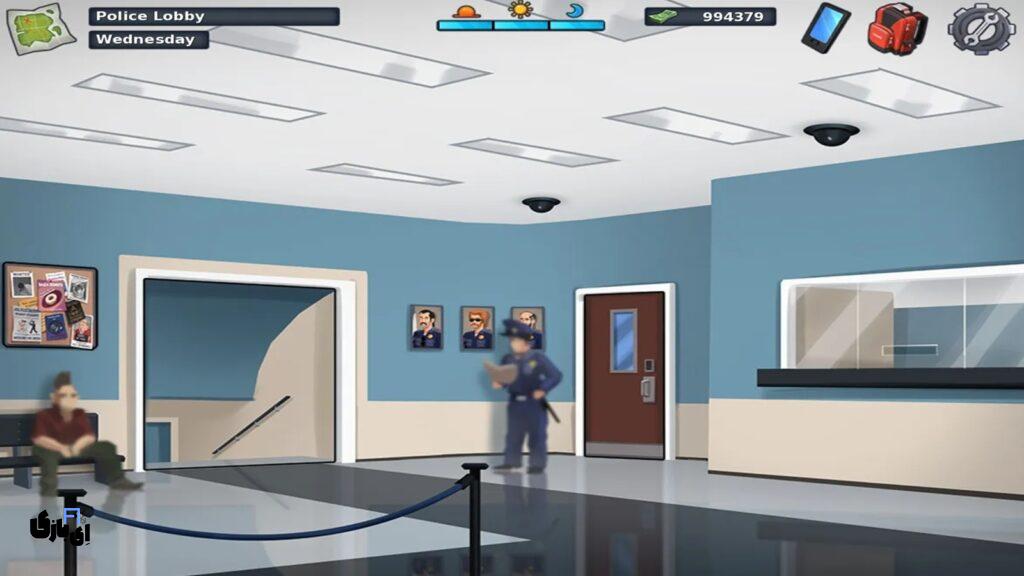 معرفی کامل مکان ها در بازی سامرتایم ساگا (Summertime Saga) 50 ایستگاه پلیس (Police Station) بازی سامرتایم ساگا