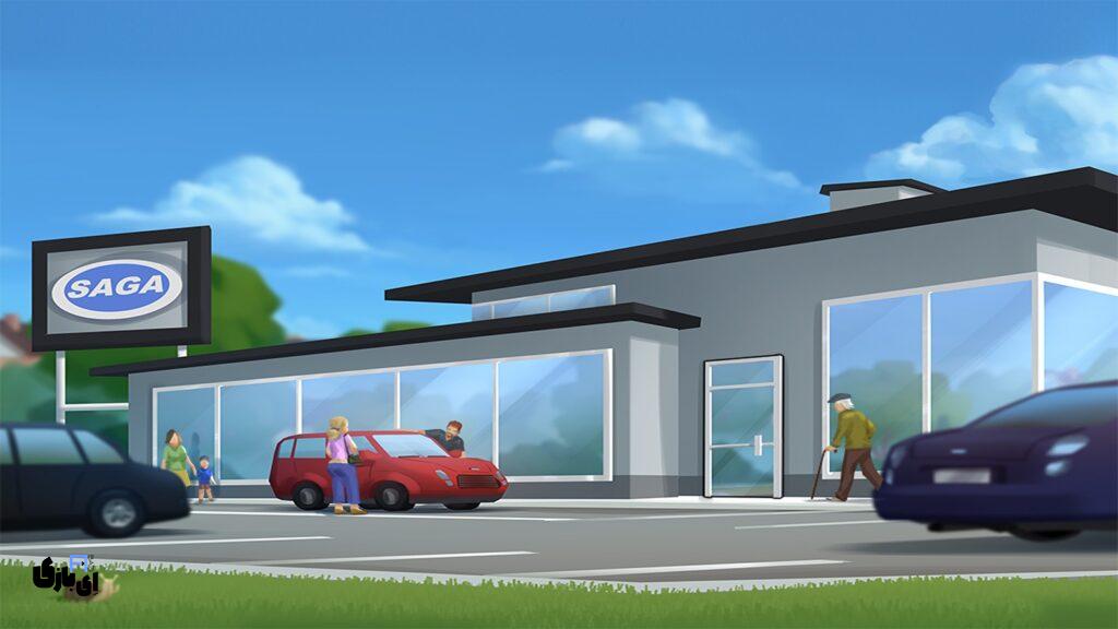 معرفی کامل مکان ها در بازی سامرتایم ساگا (Summertime Saga) 66 نمایندگی ساگا – نمایندگی خودرو (Saga Dealership) در بازی سامرتایم ساگا