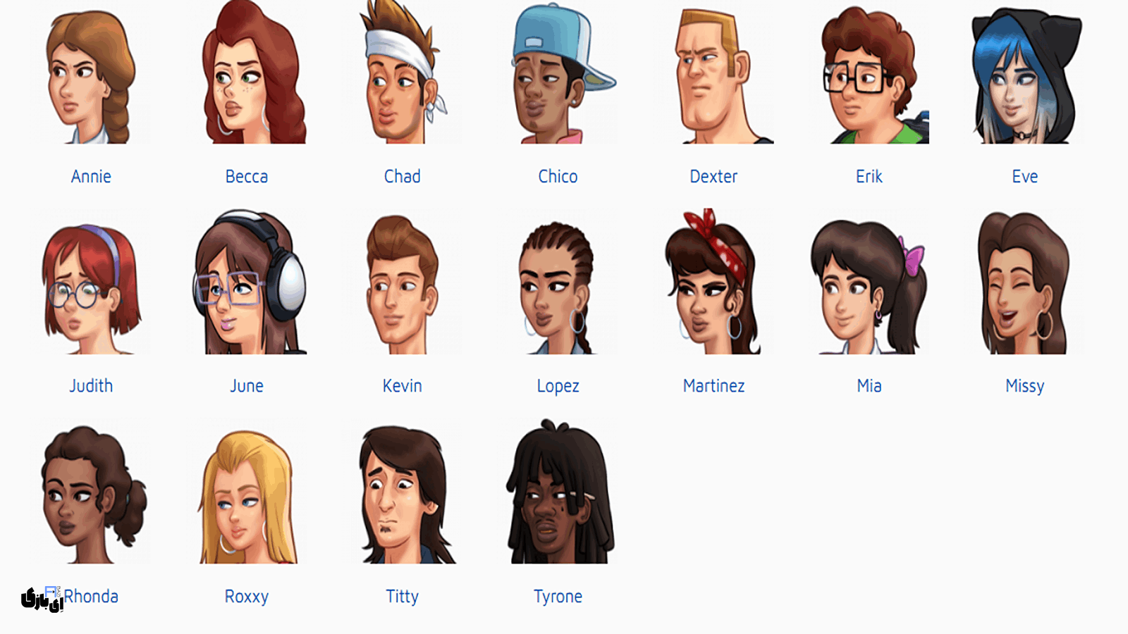 معرفی کامل شخصیت های بازی سامرتایم ساگا Summertime Saga 14 معرفی کامل کاراکتر های بازی سامر تایم ساگا Summertime Saga