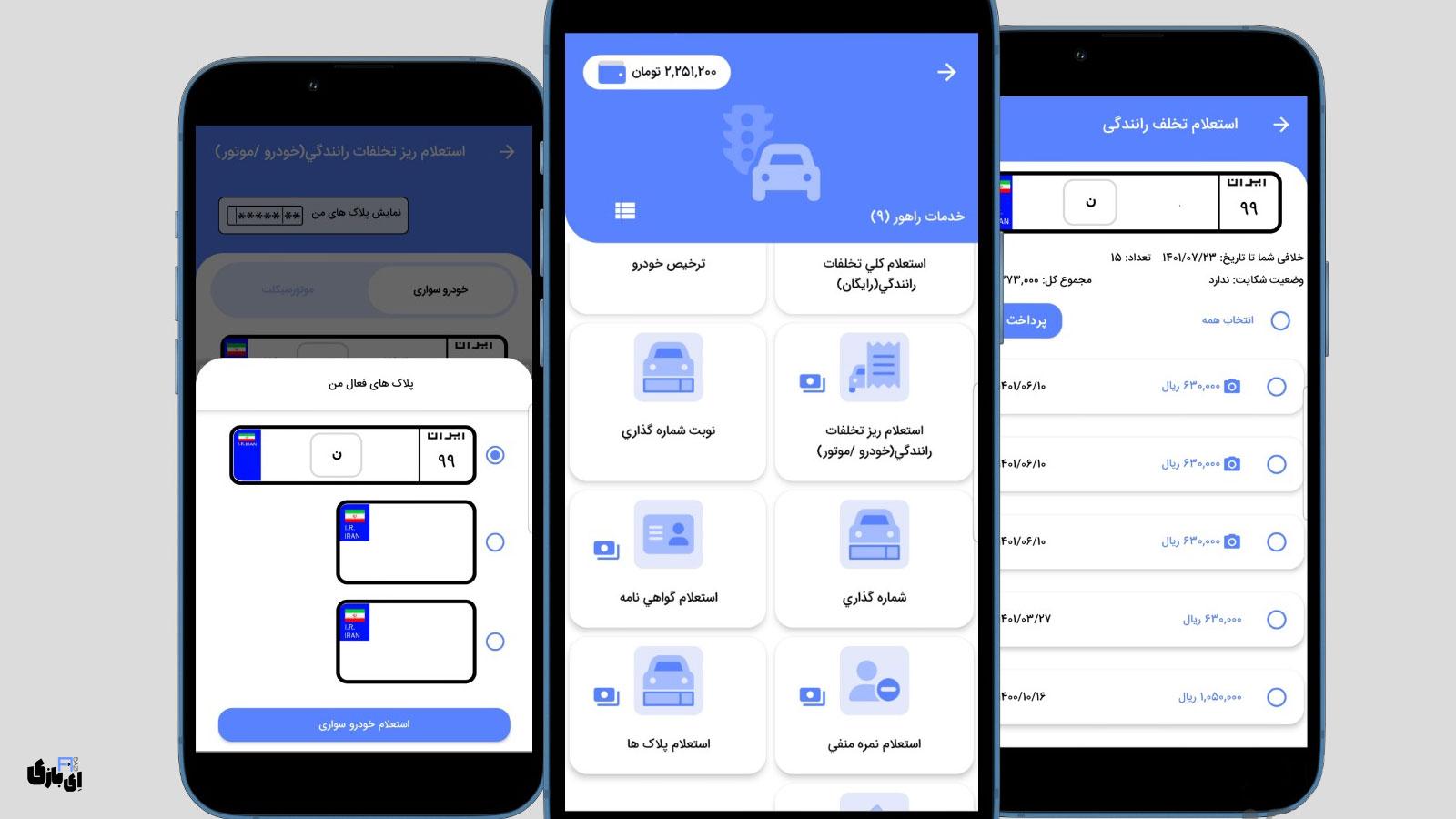 پلیس من: اپلیکیشن جامع خدمات الکترونیک ناجا و پلیس + 10 5 خدمات راهور: از استعلام خلافی تا نوبتدهی