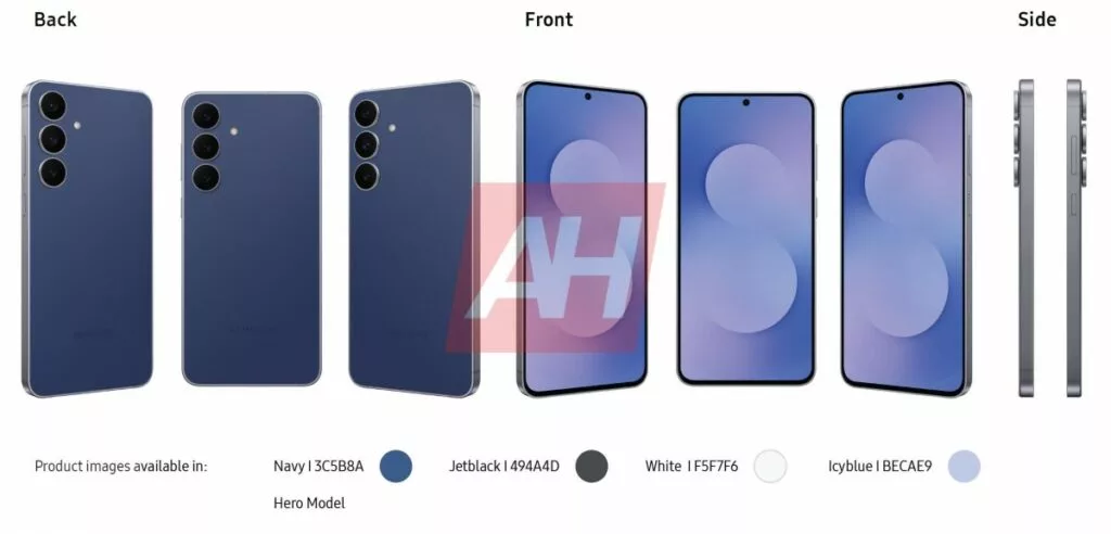 فاش شدن رنگبندی جذاب گلکسی S25 FE پیش از رونمایی رسمی 3 gsmarena 002 5