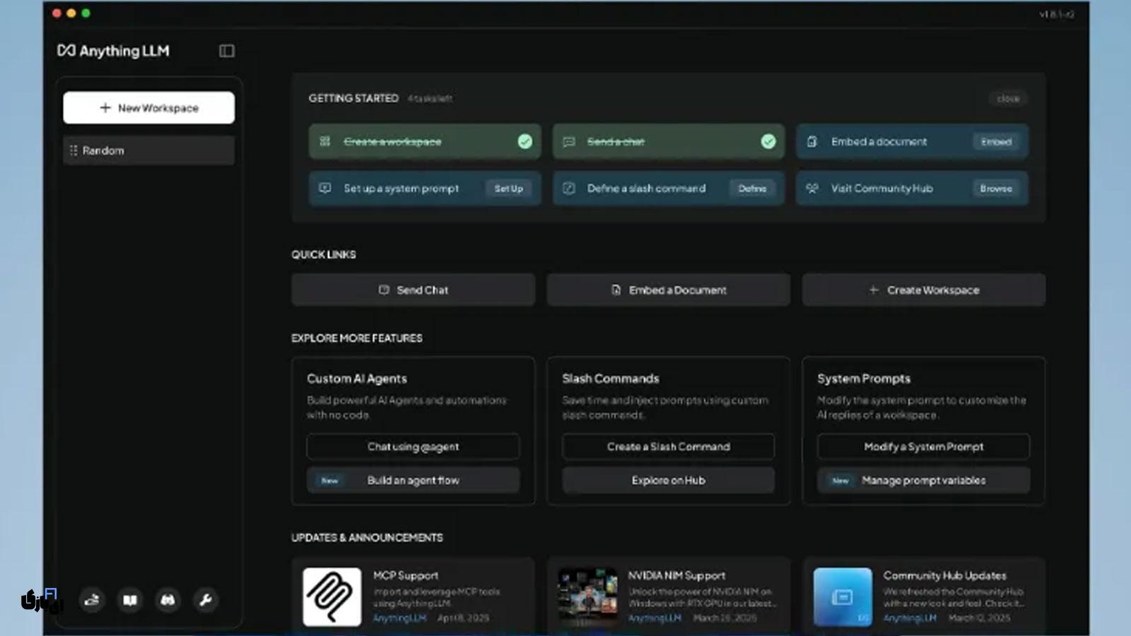 هوش مصنوعی خصوصی شما: با این ۴ ابزار رایگان، بدون اینترنت و با حفظ حریم خصوصی کار کنید 7 AnythingLLM: دستیار هوشمند شخصی با اسناد شما