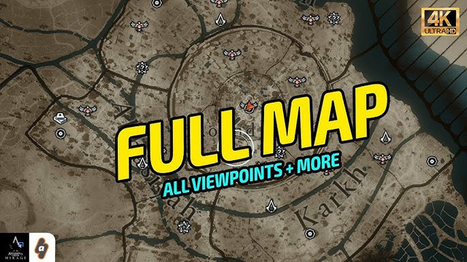 نقشه کامل بازی Assassins Creed Mirage مپ با تمام جزییات 8 نقشه بازی اساسین کرید میراژ مپ با تمام جزییات