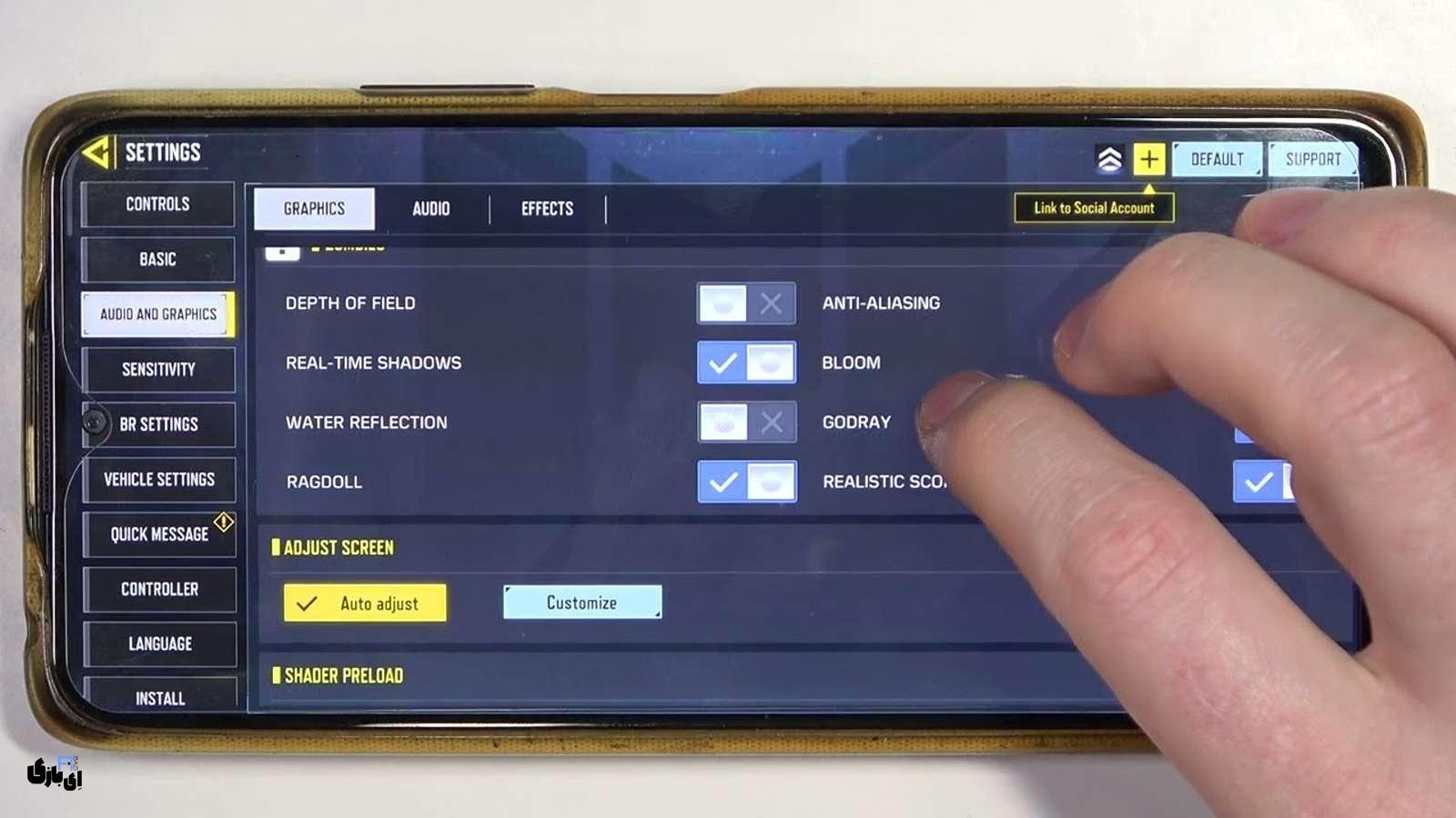 بهترین تنظیمات چرخش صفحه کالاف موبایل 4 بهترین تنظیمات چرخش صفحه کالاف