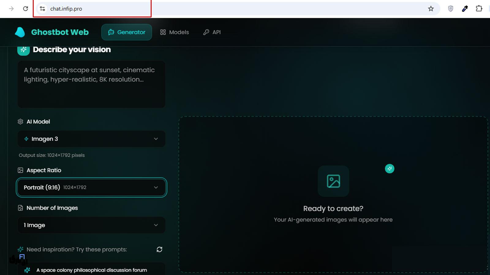 تصویرساز هوش مصنوعی رایگان Ghostbot: راهنمای کامل سایت بدون فیلترشکن 3 معرفی Ghostbot Web : یک تصویرساز هوش مصنوعی جامع