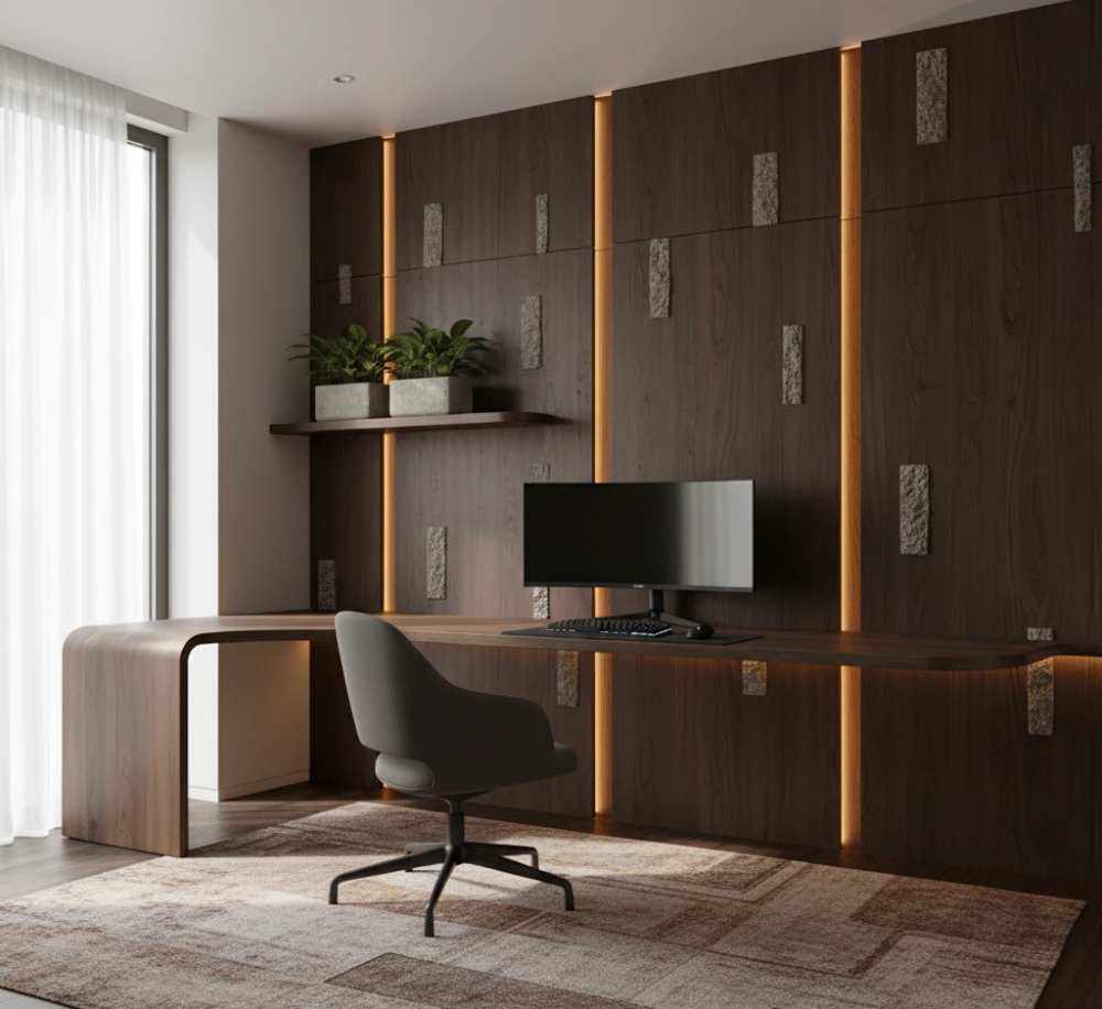 ایده های جدید برای دکور اتاق گیمینگ با چوب؛ زیبا، عملکردی و متفاوت 6