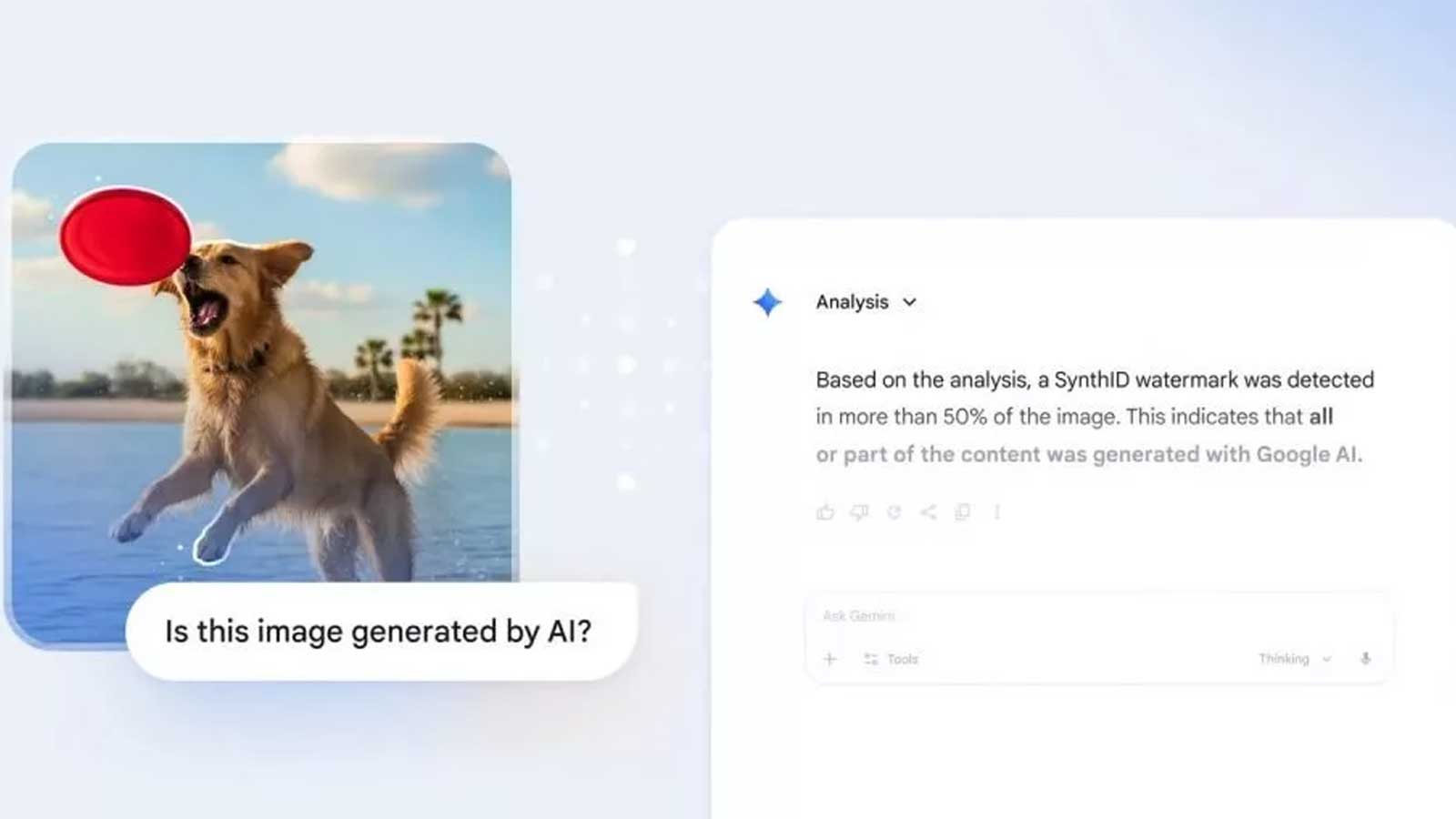 ابزاری حیاتی برای شفافیت: تشخیص تصاویر تولیدشده توسط هوش مصنوعی در جمینای 4 نحوه استفاده از ابزار تشخیص در جمینای