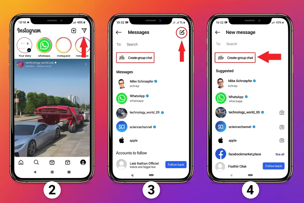 چگونه از بلاک شخصی در اینستاگرام خارج شویم؟ 7 ایجاد گروه در اینستاگرام (بهترین و موثرترین روش)